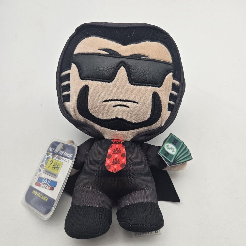 Roblox Jailbreak‎ Boss Pass Gamer Plush Toy Jazwares DevSeries 6+ Exclusive Code